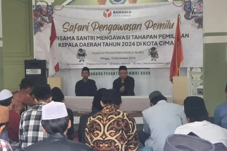 Jadikan Santri sebagai Agen Pengawasan Pilkada 2024, Bawaslu Kota Cimahi Sebut Santri Punya Tiga Peran Penting ini