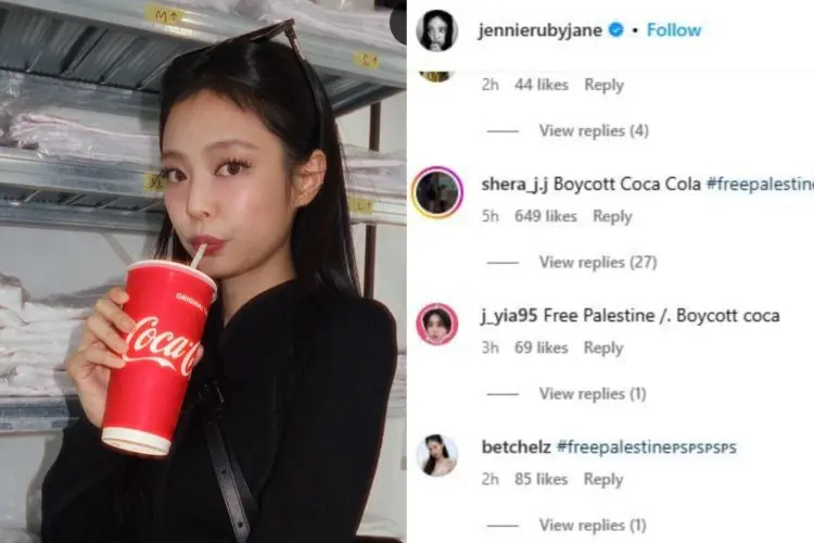 Foto dengan Produk Coca-cola yang Diboikot, Jennie BLACKPINK Hadapi Kecaman