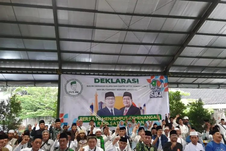 Ulama dan Santri Jakarta Gabung Dalam Gus RK Deklarasi Dukung RIDO di Bandung, Ini Alasannya...