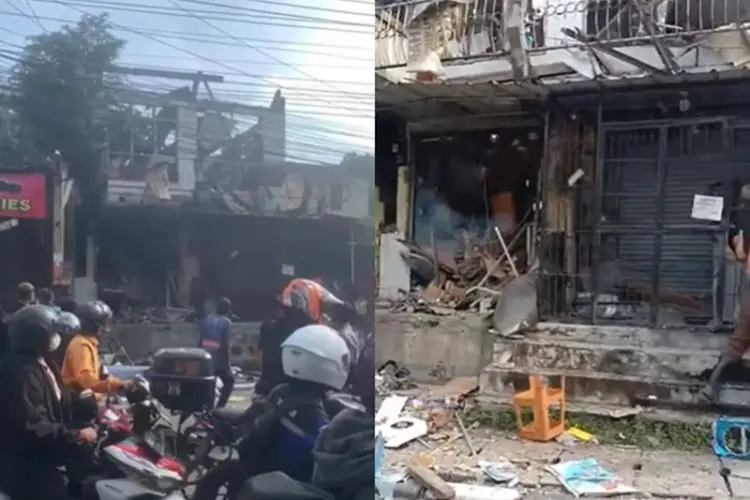 Innalillahi! Tabung Gas Meledak di Tempat Service Kompor di Cimahi, Sejumlah Orang Luka-luka