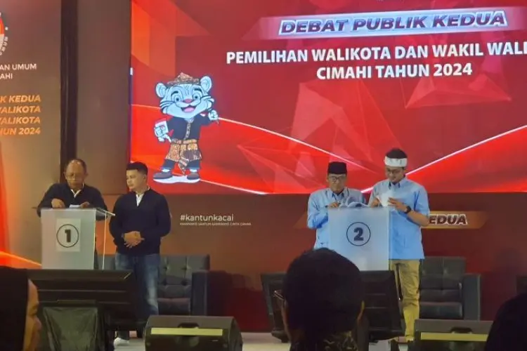 Debat Pamungkas Pilwakot Cimahi 2024 Tak Kondusif, Pendukung Paslon Bikin Berisik