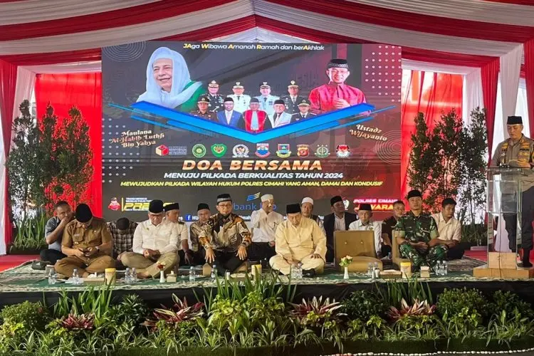 Gelar Doa Bersama Jelang Hari H Pilkada 2024, Kapolres Cimahi Berikan Sejumlah Pesan Penting ini