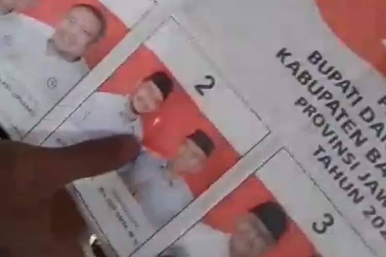 Viral Surat Suara Tercoblos Pilbup KBB untuk Jeje, Begini Pernyataan Panwascam Cihampelas