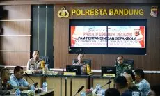 Polresta Bandung Gelar Rakor Kesiapan Pengamanan Pertandingan Persib Bandung vs Zhejiang FC