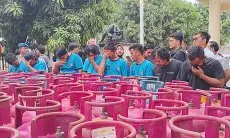 Polsek Klapanunggal Bongkar Usaha Gas Oplosan, 8 Orang jadi Tersangka