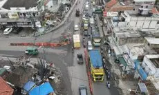Meski Water Barrier Dibongkar, Volume Kendaraan di Kawasan Simpang Tagog Padalarang Tetap Meningkat