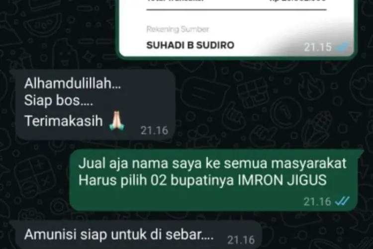 Beredar Bukti Transferan Mendukung Paslon Tertentu, Bawaslu Akui Sedang Proses
