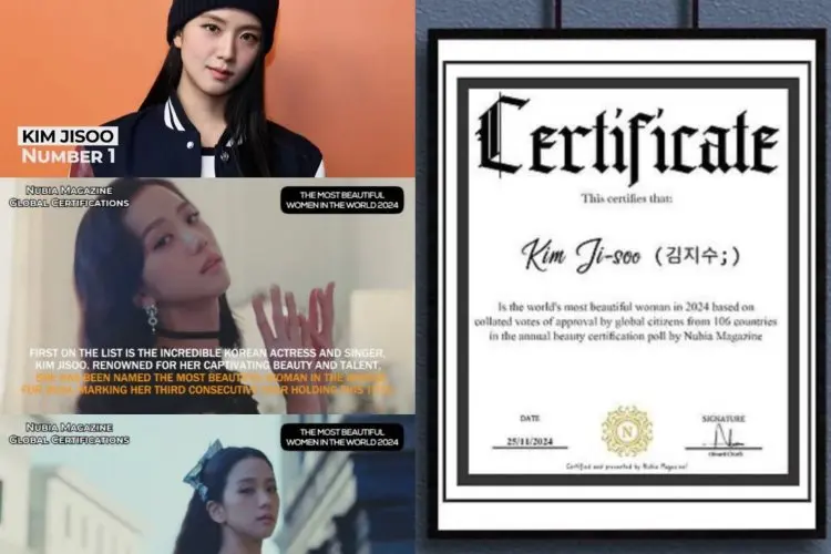 Kalahkan Perempuan dari 126 Negara, Jisoo BLACKPINK Dinobatkan jadi Wanita Tercantik di Dunia
