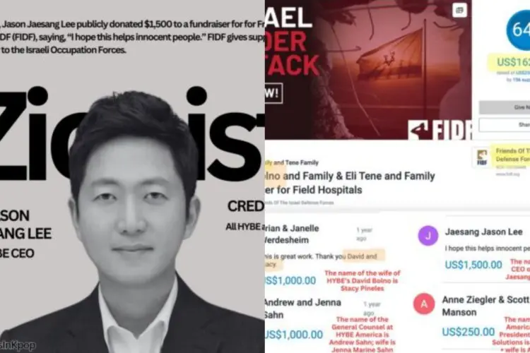 CEO HYBE Ketahuan Beri Sumbangan pada Organisasi yang Mendukung Israel