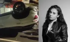 Kronologi Kecelakaan Tunggal Artis FTV Larasati Nugroho hingga Mobilnya Terbalik di Jaksel