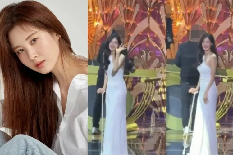 Mengalami Cedera saat Syuting Drama, Seohyun Gunakan Tongkat Penyanggah saat jadi MC KBS Drama Awards