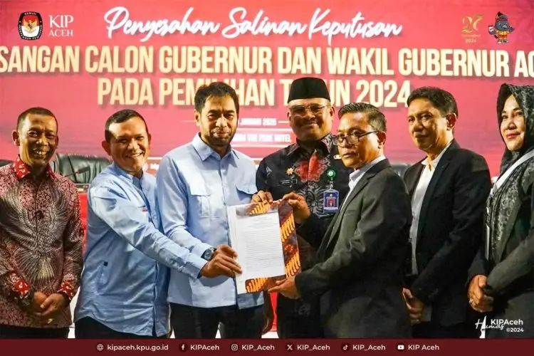 Muzakir Manaf dan Fadhullah Resmi Ditetapkan Sebagai Gubernur dan Wakil Gubernur Aceh 2025-2030