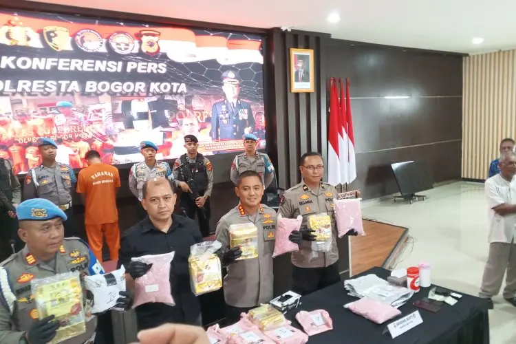 Polresta Bogor Berhasil Amankan Sabu 21 Kilogram dan Puluhan Ribu Pil Ekstasi