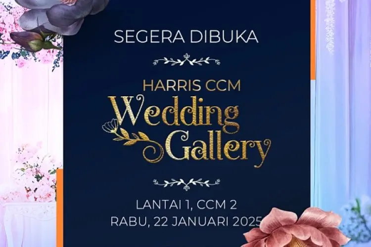 Gelaran Perdana di Bogor, Harris Hotel CCM Gelar Wedding Gallery Mulai Rabu Lusa