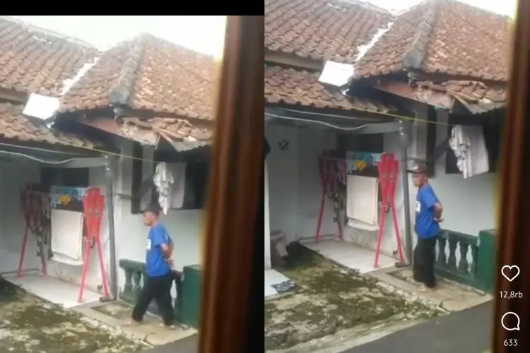 Viral! Pria Lansia Terciduk Curi Celana Dalam yang Sedang Dijemur