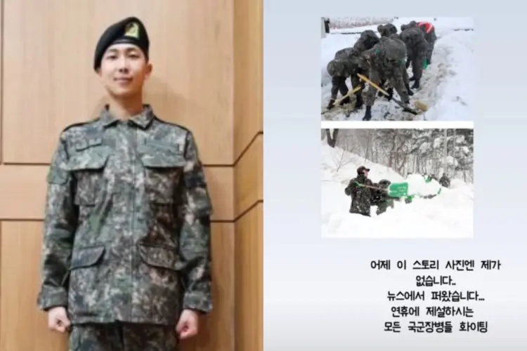 Unggah Foto Kegiatan saat Wajib Militer, RM BTS Tidak Ada Dalam Gambar?