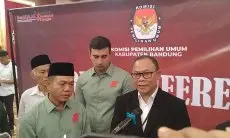 KPU Menetapkan Pasangan Dadang Supriatna-Ali Syakieb sebagai Bupati dan Wakil Bupati Bandung
