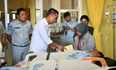 Bey Machmudin Jenguk Korban Kecelakaan Beruntun di RSUD Ciawi