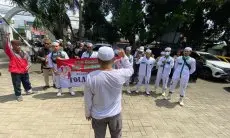 Dukung Warga Banten yang Tolak PSN PIK-2, Puluhan Massa FPI Sambangi Kantor DPRD KBB