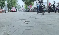 Beberapa Bulan Sudah Rusak, DPKP Bakal Fungsikan Kawasan Jalan Alun-alun Cimahi Hanya untuk Pedestrian