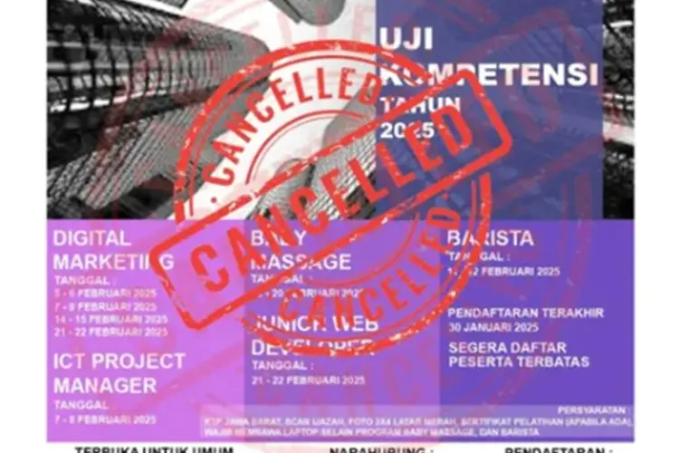 Disnakertrans Jabar Batalkan 4 Bidang Uji Kompetensi 2025 Imbas Efisiensi Anggaran