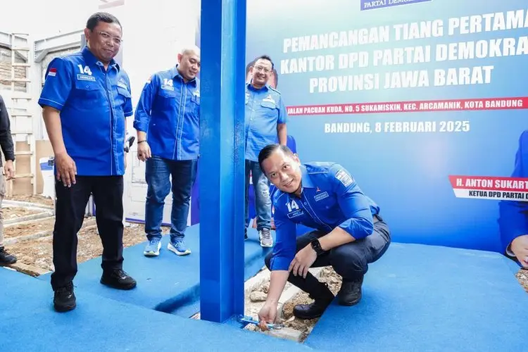 AHY Bersamai Momen Bersejarah DPD Demokrat Jabar