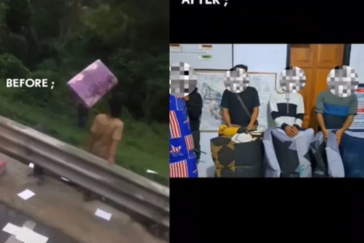 Sempat Viral, Warga yang Jarah Kasur Saat Kecelakaan di Tol Cipularang Diamankan
