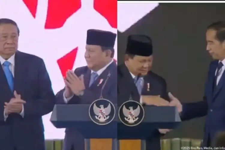 Perbedaan Gestur Prabowo Saat Salaman dengan Jokowi dan SBY di Acara Peluncuran Danantara Jadi Sorotan