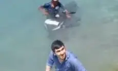Hendak Test Drive, Wisatawan Asal Rusia Terjun ke Laut dengan Motor yang Disewanya