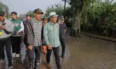 Bupati Dadang Tinjau Lokasi Banjir di Kawasan Cidawolong Majalaya, Ini Langkah yang Akan Dilakukan Kedepan