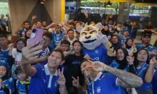 Antusiasnya Bobotoh di Acara Meet and Greet Bersama Ciro Alves dan Adam Alis