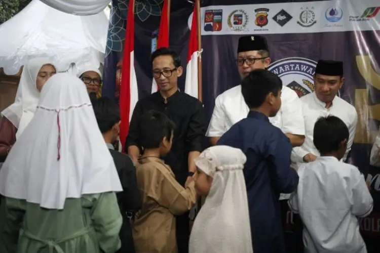 Begini Cara PWI Kota Bogor Bahagiakan Ratusan Anak Yatim