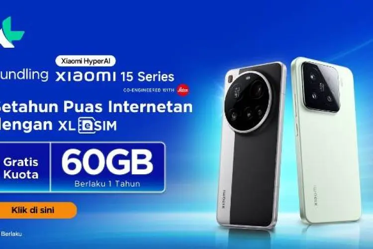 Optimalkan Pengalaman Mobile Internet, XL Axiata Hadirkan Bundling eSIM 60GB dengan Xiaomi 15 Series