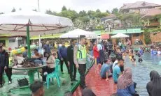 Setiap Tahun Pengunjung Membeludak, Polisi Siaga Pengamanan Kawasan Darajat Garut
