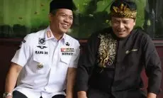 Jelang Hari Jadi ke-384 Kabupaten Bandung, Ini Momen Silaturahmi Dadang Supriatna dan Dadang M Naser