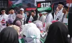 Ribuan Masyarakat Tumplek saat Aksi Bela Palestina di Bogor dan Kirimkan Donasi ke Pejuang Palestina