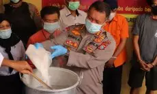 Polisi Musnahkan 1,67 Kilogram Sabu