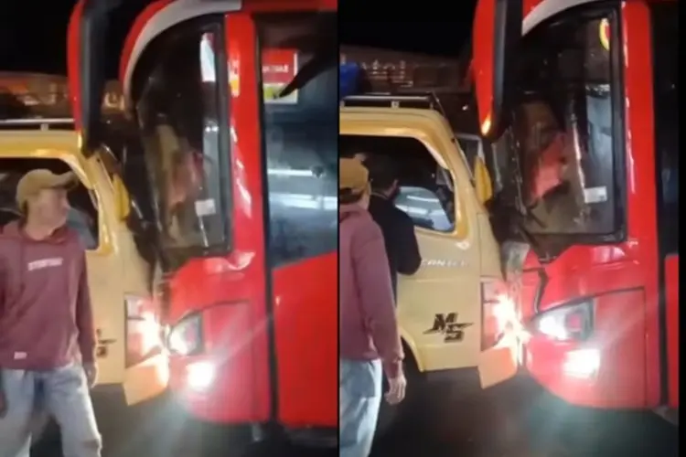 Diduga Gagal Nyalip, Bus Pariwisata Tabrak Truk di Ciwidey