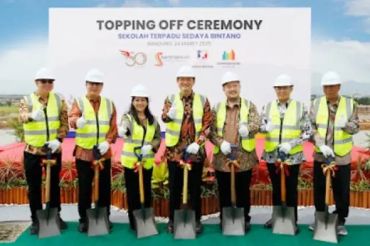 Gedung Sekolah Terpadu Sedaya Bintang di Summarecon BandungTopping Off, KBM Baru Dilaksanakan Tahun Ajaran 2025/2026
