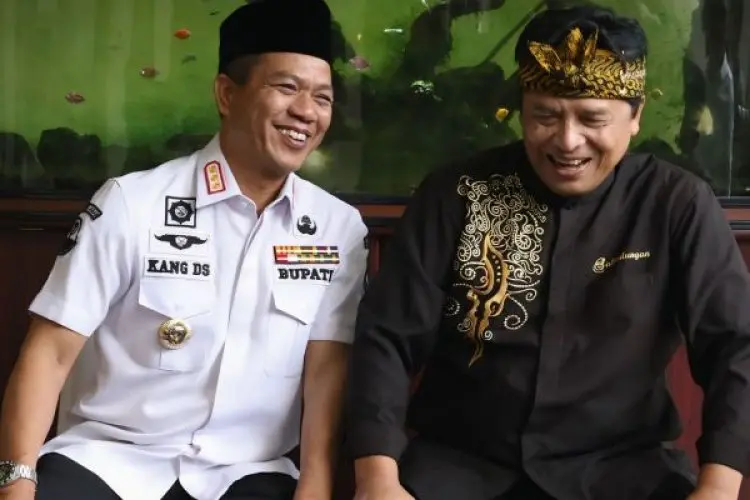 Jelang Hari Jadi ke-384 Kabupaten Bandung, Ini Momen Silaturahmi Dadang Supriatna dan Dadang M Naser