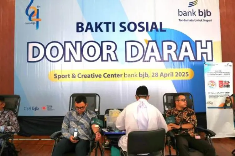 Peringati HUT ke-64, bank bjb Gelar Bakti Sosial Donor Darah