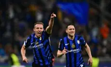 Jadi Pahlawan Inter Singkiran Barcelona, Begini Luapan Emosi Davide Frattesi dan Denzel Dumfries