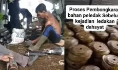 Viral Video TNI Ketok Amunisi dengan Palu Diduga Sebelum Ledakan Maut di Garut, Netizen Pertanyakan SOP