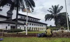 Taman Gedung Sate Rusak Usai Pesta Juara Persib Bandung