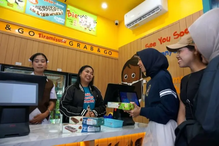 FOTO: Pembukaan Gerai Tiramisusu by Chocomory di Paskal Hyper Square