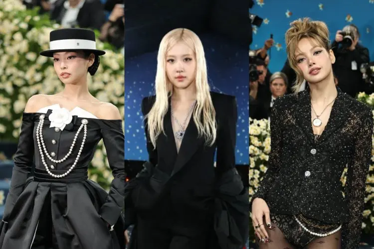 Kecuali Jisoo, BLACKPINK Tampil Memukau di 'Blue Carpet' Met Gala 2025 dengan Outfit Serba Hitam