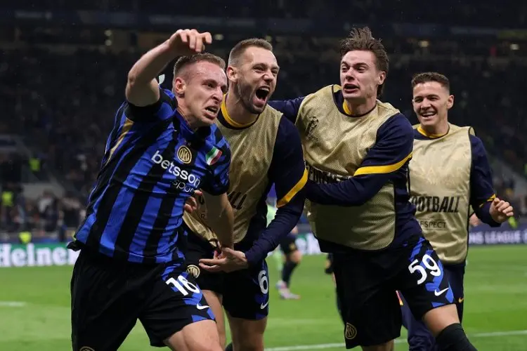 Davide Frattesi Nyaris Pingsan Usai Cetak Gol Kemenangan Inter ke gawang Barcelona