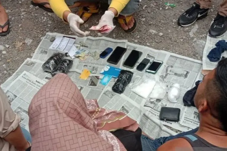 Tiga Pria Aceh Diringkus di Pool ALS Bukittinggi, Selundupkan 1,5 Kg Sabu-sabu