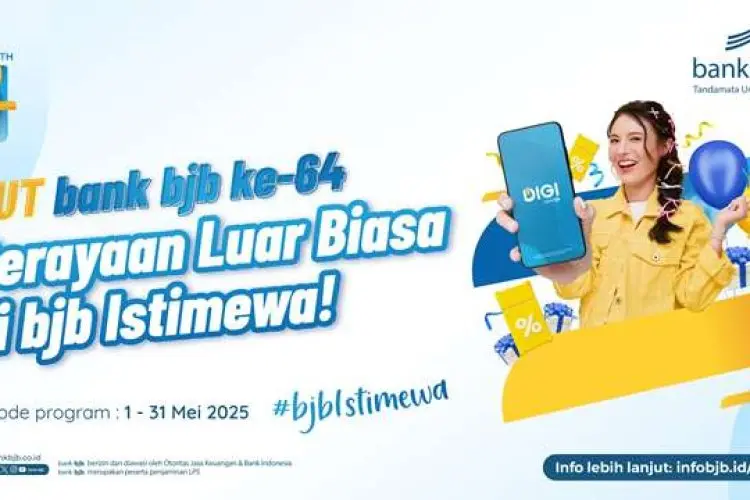 Rayakan HUT ke-64, bank bjb Bikin Libur Panjang Makin Hemat dan Seru!