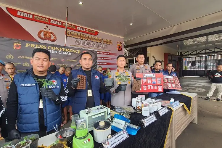 Produksi Cokelat dengan Campuran Ekstraksi Ganja, Moch Dhandy Juniandy Diringkus Jajaran Sat Resnarkoba Polres Cimahi 
